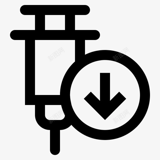 注射说明健康医药图标svg_新图网 https://ixintu.com 下载 健康 医药 注射 注射器 药房 说明