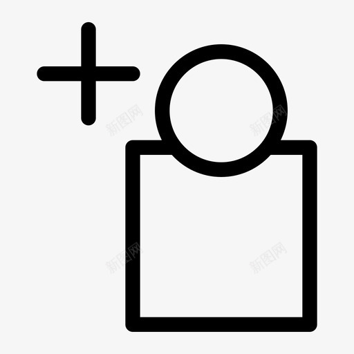 添加用户添加帐户添加朋友图标svg_新图网 https://ixintu.com 公司 图标 墨迹 帐户 朋友 添加 用户 联系人