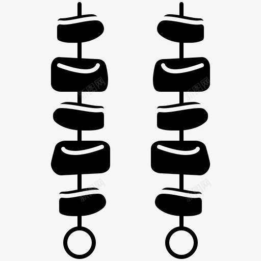 烧烤烤架烤肉串图标svg_新图网 https://ixintu.com 快餐 棍子 烤架 烤肉 烧烤