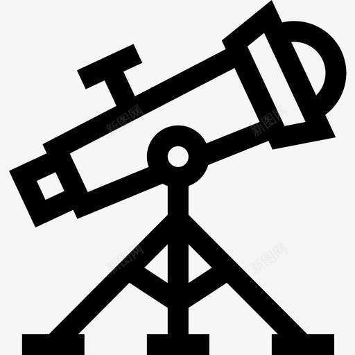 望远镜大学36直线图标svg_新图网 https://ixintu.com 大学 望远镜 直线