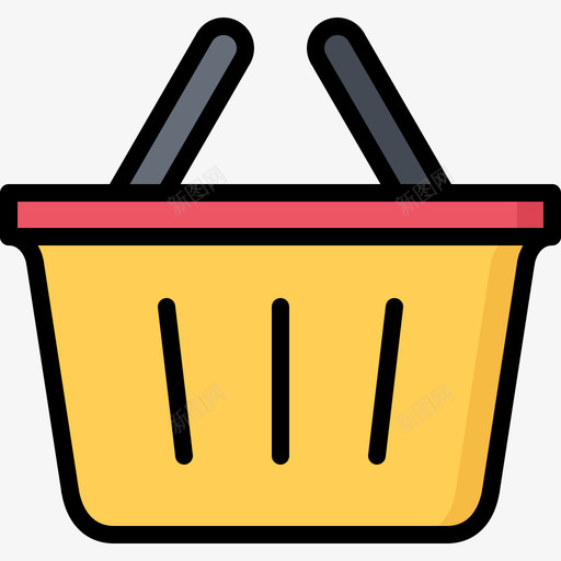 篮子10号店彩色图标svg_新图网 https://ixintu.com 10号店 彩色 篮子