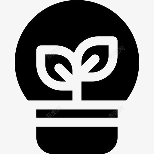 灯泡可持续能源34充满图标svg_新图网 https://ixintu.com 充满 可持续能源34 灯泡
