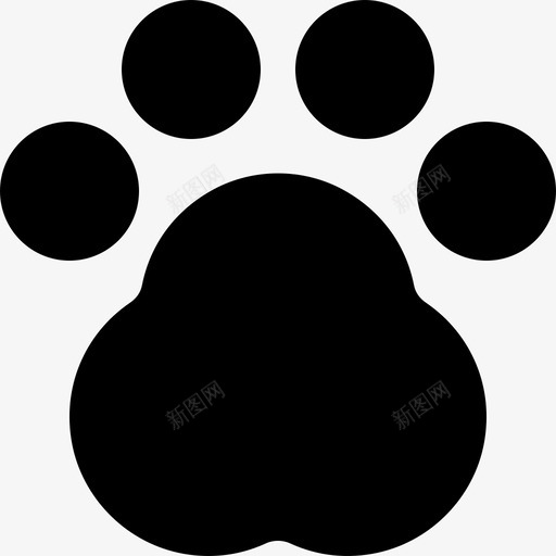 宠物友好型位置指引1填充图标svg_新图网 https://ixintu.com 位置 友好型 填充 宠物 指引