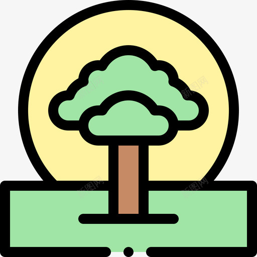 萨凡纳风景74线性颜色图标svg_新图网 https://ixintu.com 线性 萨凡 颜色 风景