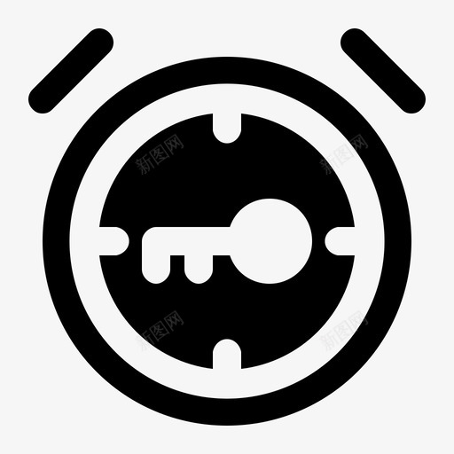 安全时间警报安全图标svg_新图网 https://ixintu.com 安全 安全时间 手表 时间字形 警报