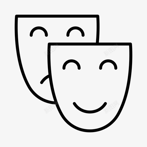 戏剧表演活动图标svg_新图网 https://ixintu.com 娱乐 戏剧 活动 爱好 表演