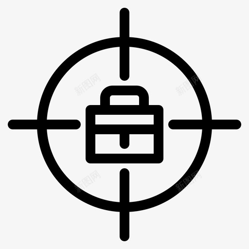 目标成就袋子图标svg_新图网 https://ixintu.com 十字 徽章 成就 目标 袋子