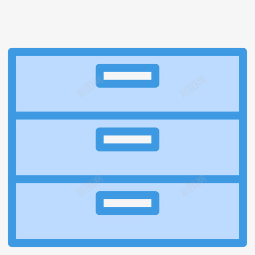 文件夹文具和办公室17蓝色图标svg_新图网 https://ixintu.com 文件夹 文具和办公室17 蓝色