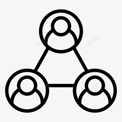 团队合作朋友小组图标svg_新图网 https://ixintu.com 关系 办公设备 合作 团队 小组 朋友