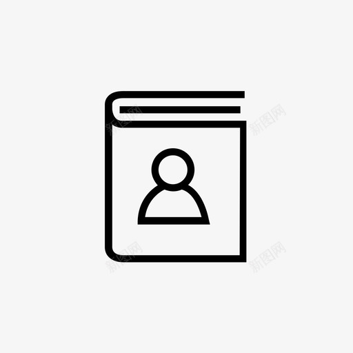 联系人电话日志图标svg_新图网 https://ixintu.com 人员 文件 日志 电话 联系人