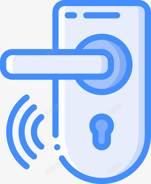 门把手domotics29蓝色图标svg_新图网 https://ixintu.com domotics 把手 蓝色 门把