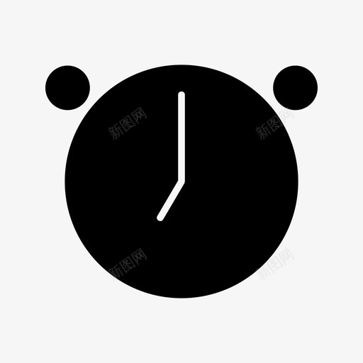 七点秒时间图标svg_新图网 https://ixintu.com 七点 挂钟 时间