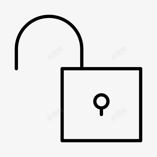 不安全免费开放图标svg_新图网 https://ixintu.com 不安全 免费 开放 解锁 金融线路