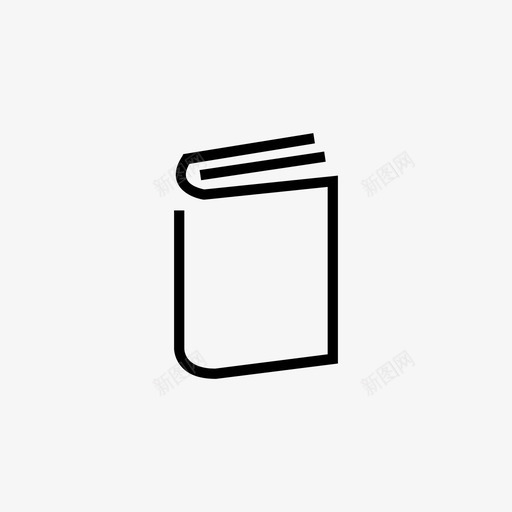 书纸读图标svg_新图网 https://ixintu.com