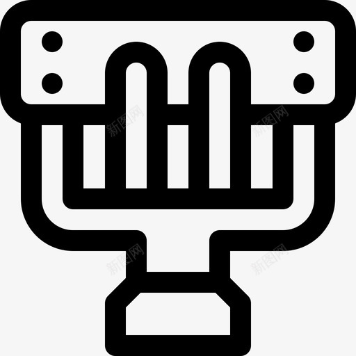 歧管汽车发动机17线性图标svg_新图网 https://ixintu.com 歧管 汽车发动机17 线性
