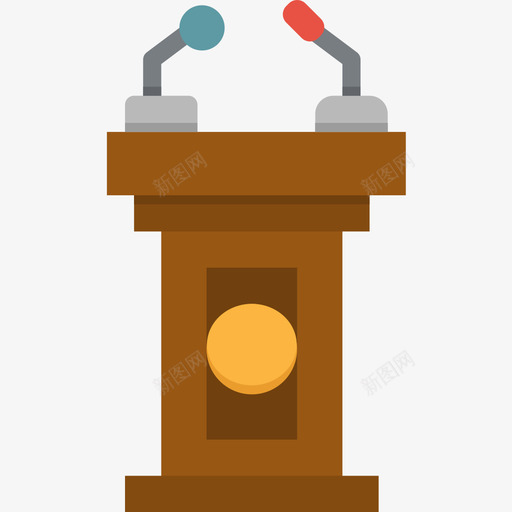 讲台第9次会议平坦图标svg_新图网 https://ixintu.com 平坦 次会议 讲台