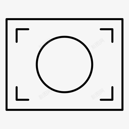 焦距相框照片图标svg_新图网 https://ixintu.com 取景器 焦距 照片 电器 相框