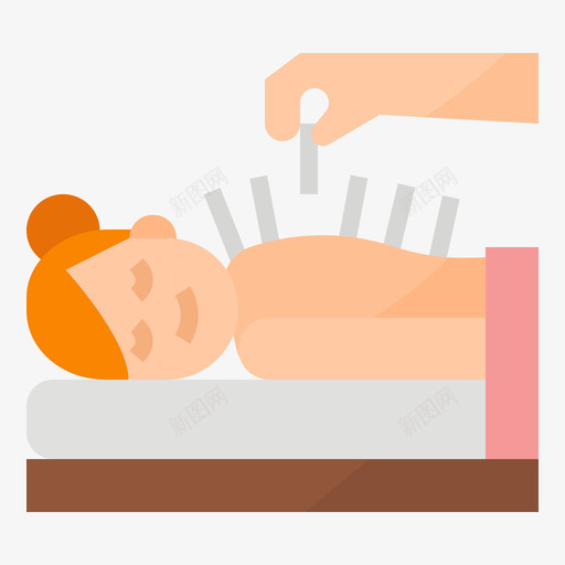 针灸spa30扁平图标svg_新图网 https://ixintu.com spa30 扁平 针灸