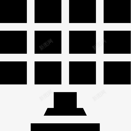 太阳能电池板电工工具和元件5填充图标svg_新图网 https://ixintu.com 元件 填充 太阳能 工具 电工 电池板