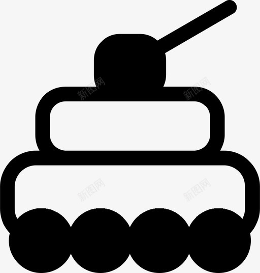 坦克军用运输图标svg_新图网 https://ixintu.com 军用 坦克 车辆 运输