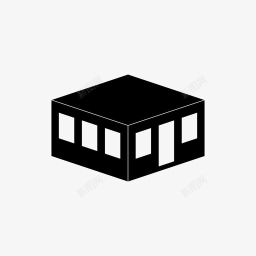 建筑公寓楼层图标svg_新图网 https://ixintu.com 公寓 单层 建筑 楼层 等距