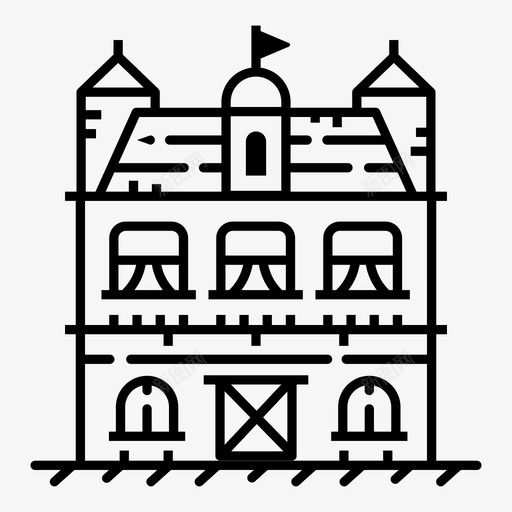 房屋建筑城市图标svg_新图网 https://ixintu.com 历史 城市 城镇 市中心 建筑 房屋 景观