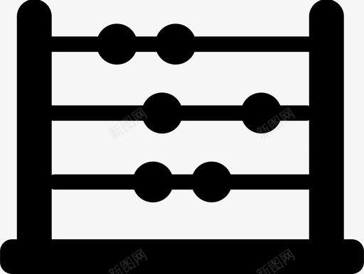 算盘画框孩子图标svg_新图网 https://ixintu.com 学校 孩子 教育 数学 画框 算盘