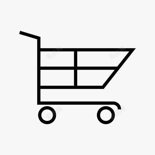 手推车买卖购物车图标svg_新图网 https://ixintu.com 买卖 商店 手推车 购物车