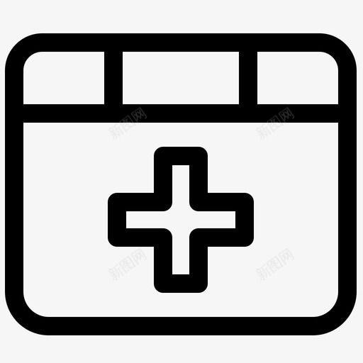 医疗评级奖励图标svg_新图网 https://ixintu.com 加粗 医疗 奖励 媒体 社交 粗线 评级