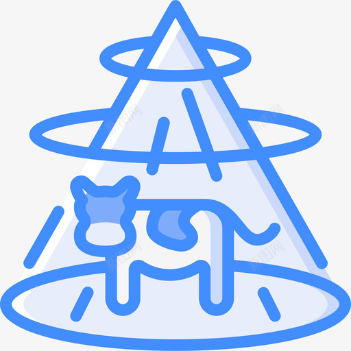 绑架外星人ufo5蓝色图标svg_新图网 https://ixintu.com ufo 外星人 绑架 蓝色