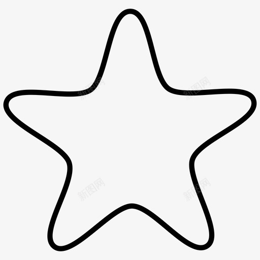 星星海星夏季2件装线图标svg_新图网 https://ixintu.com 夏季2件装线图标 星星 海星