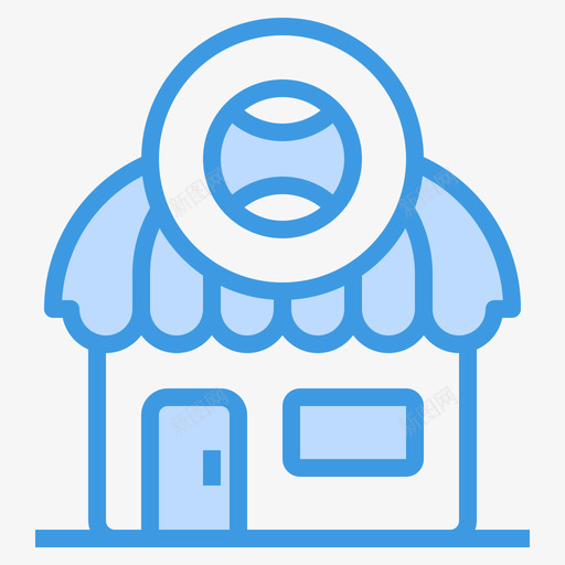 运动型35号店蓝色图标svg_新图网 https://ixintu.com 35号店 蓝色 运动型