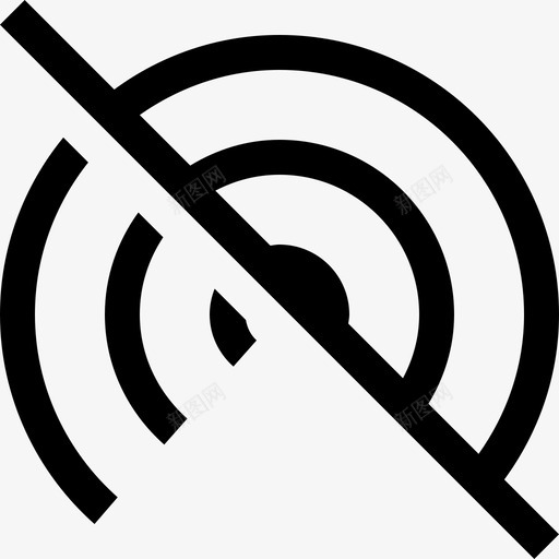 Wifi通信175线性图标svg_新图网 https://ixintu.com Wifi 线性 通信