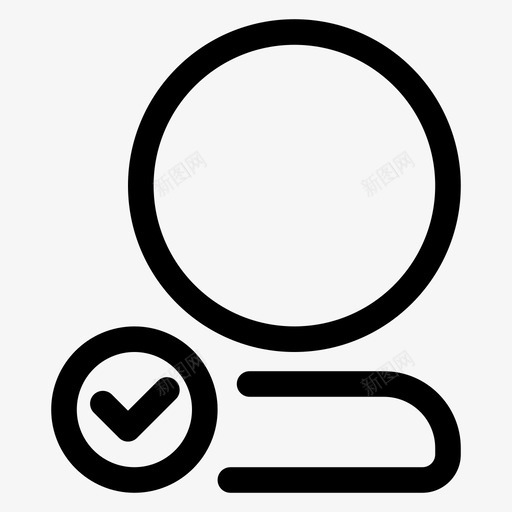 已验证用户帐户复选标记图标svg_新图网 https://ixintu.com 个人 复选标记 已验证用户 帐户 消息传递