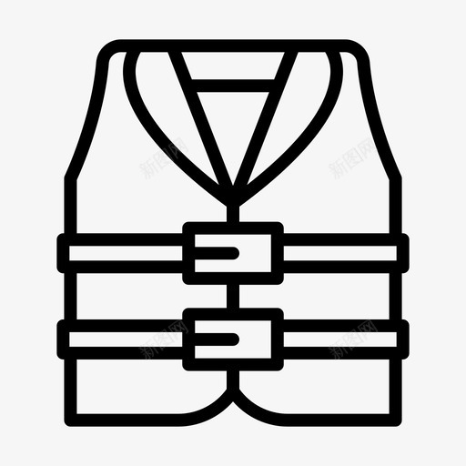 救生衣水上乐园4号直线型图标svg_新图网 https://ixintu.com 4号 救生衣 水上乐园 直线 线型
