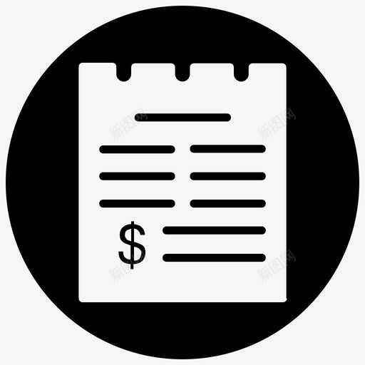收据帐单购买图标svg_新图网 https://ixintu.com blackfill minsfront 发票 帐单 收据 电子商务 购买