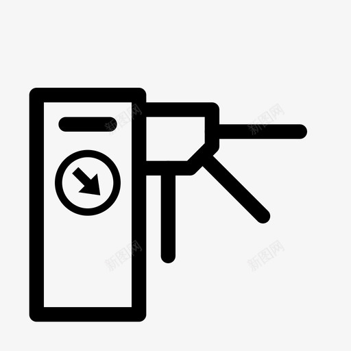 检票口入口安全门图标svg_新图网 https://ixintu.com 入口 图标 安全 安全线 检票 票口 私人