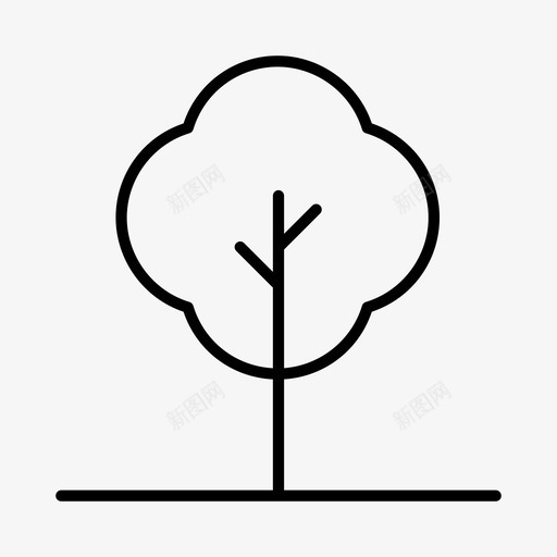 树花园绿色植物图标svg_新图网 https://ixintu.com 公园 树木 绿色植物 自然 花园