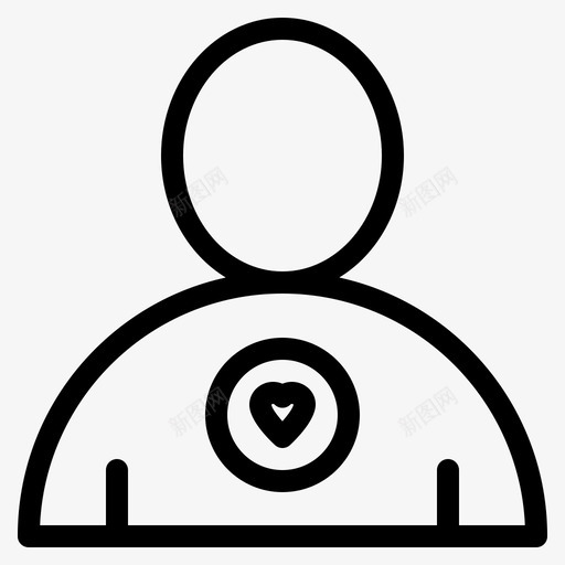 最爱朋友心图标svg_新图网 https://ixintu.com 心 最爱 朋友 用户