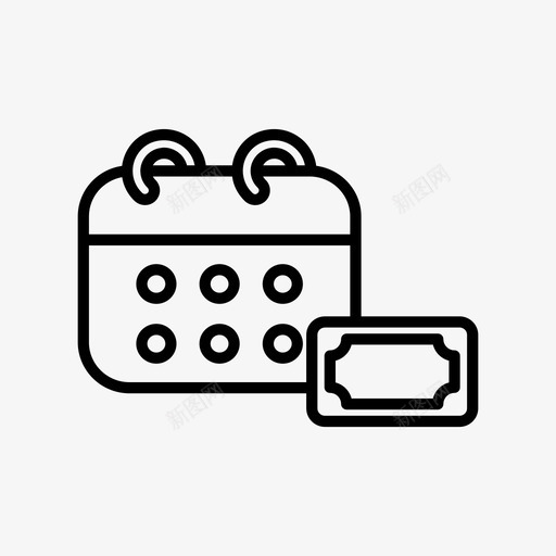 付款日日历货币图标svg_新图网 https://ixintu.com 付款日 日历 货币图标