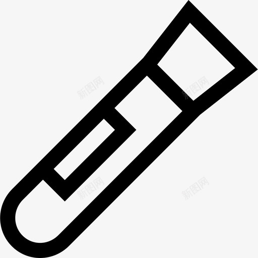 试管化学31线性图标svg_新图网 https://ixintu.com 化学 线性 试管