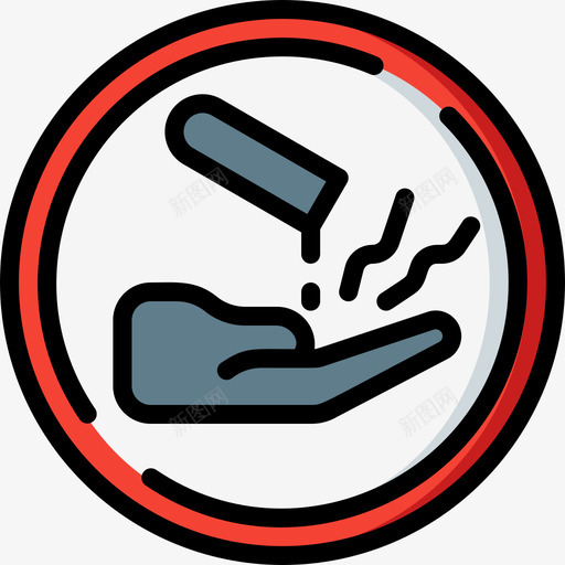 腐蚀性警告标志2线性颜色图标svg_新图网 https://ixintu.com 标志 线性 腐蚀性 警告 颜色