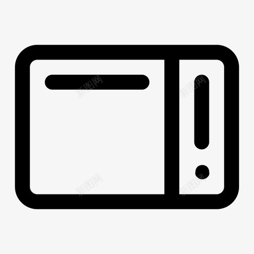 微波炉家用室内图标svg_新图网 https://ixintu.com 厨房 室内 家用 微波炉 房间