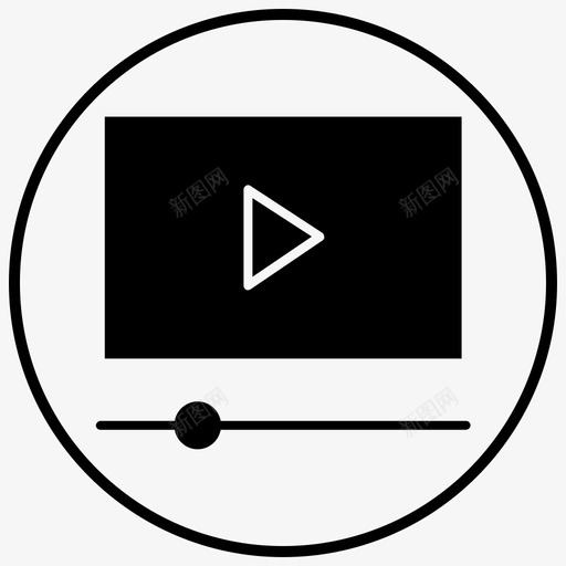 视频制作播放器流媒体图标svg_新图网 https://ixintu.com seo4blackfillcircle 播放器 流媒体 营销 视频 视频制作