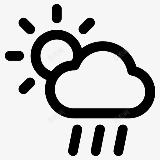 季节云雨图标svg_新图网 https://ixintu.com 天气 季节