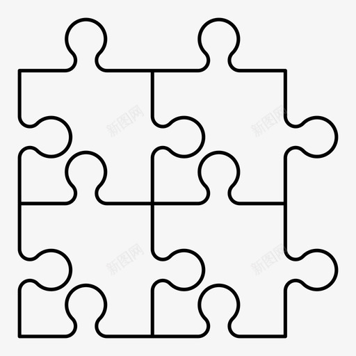 拼图游戏策略图标svg_新图网 https://ixintu.com 拼图 游戏 策略