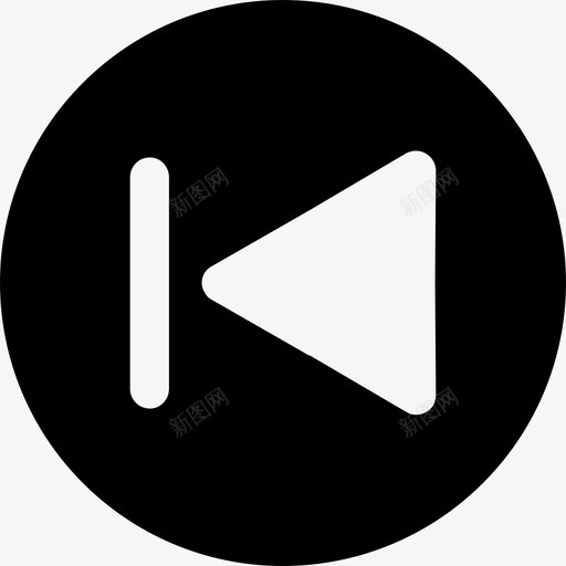 倒带按钮后退媒体图标svg_新图网 https://ixintu.com 上一个 倒带 后退 图标 媒体 按钮 控制面板 播放器 音乐
