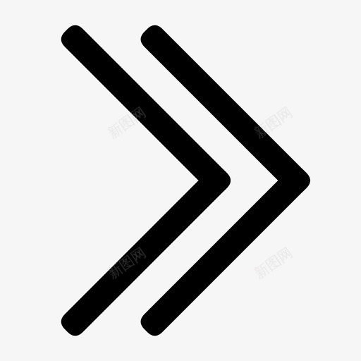 双线-左箭头svg_新图网 https://ixintu.com 双线-左箭头