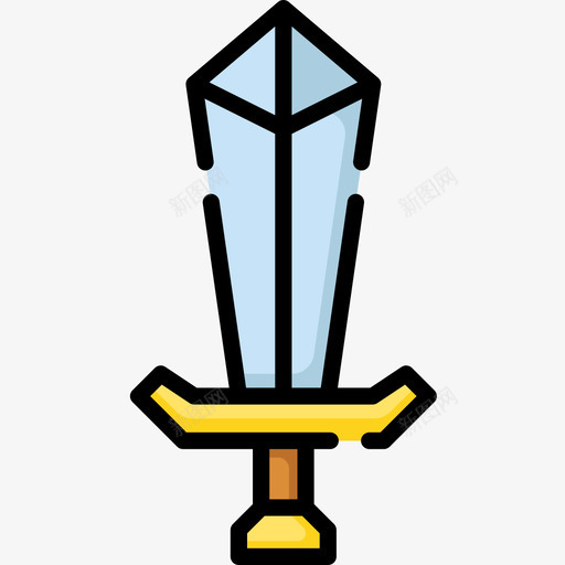 剑儿童玩具23线性颜色图标svg_新图网 https://ixintu.com 儿童玩具 线性 颜色