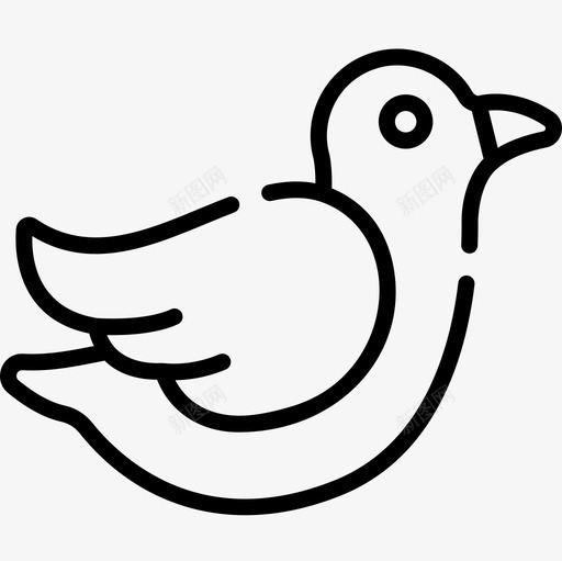 鸽子世界癌症意识日8直线图标svg_新图网 https://ixintu.com 世界癌症意识日8 直线 鸽子